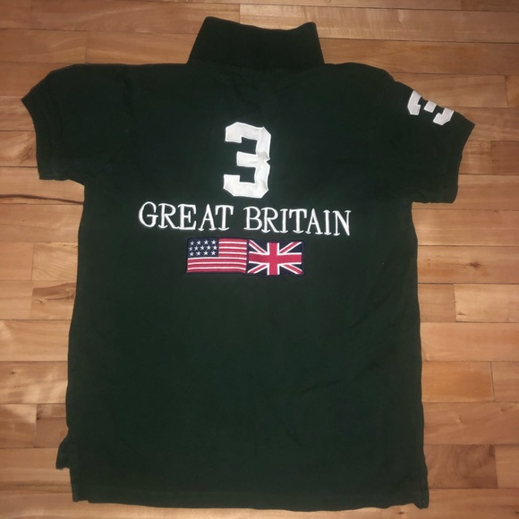 POLO RALPH LAUREN Vintage Green polo size L - Picture 2 of 3
